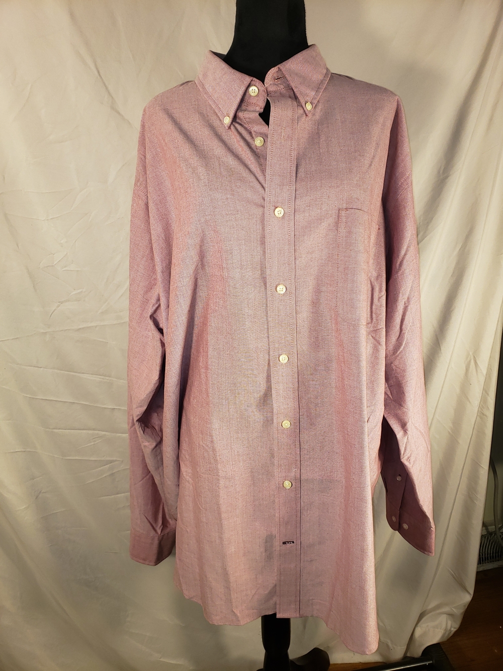 St. John's Bay Pink Button-Down Oxford Shirt - 2XL